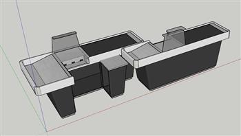 超市收银台SU模型 免费sketchup模型下载