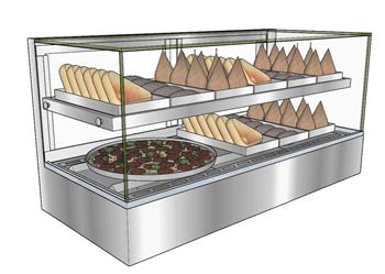 蛋糕展示柜SU模型 免费sketchup模型下载