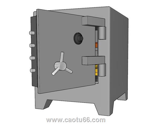 保险柜SU模型 2