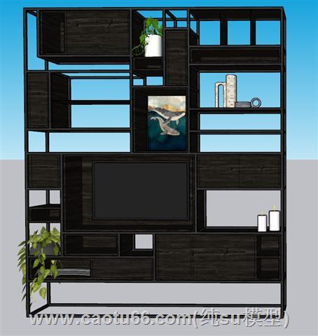 电视柜SU模型 1