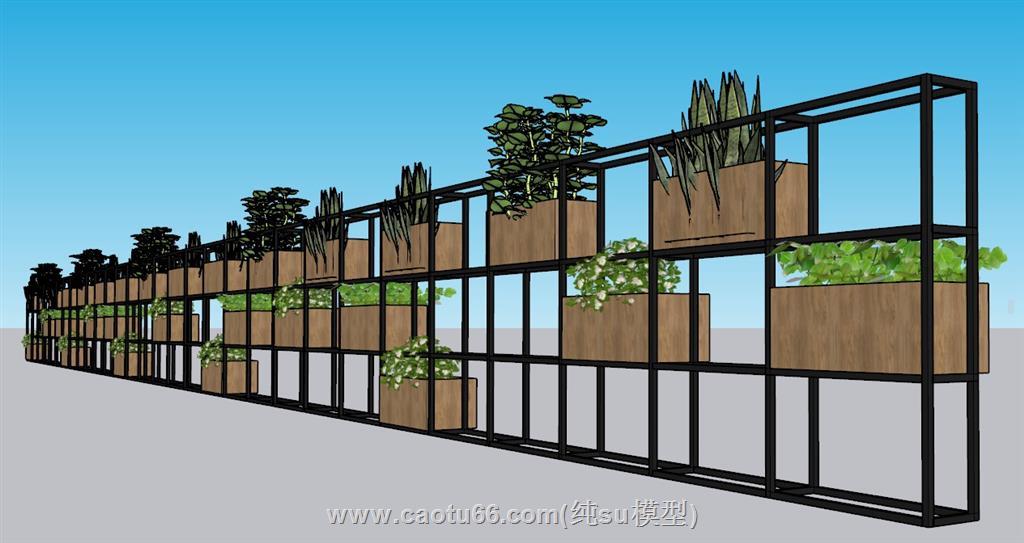 植物架装饰绿植架SU模型 2