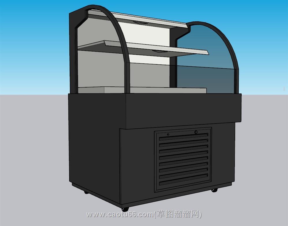 蛋糕柜展柜SU模型 1