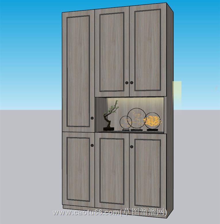 玄关柜SU模型 2