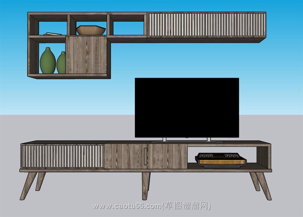 电视柜SU模型 2