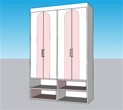 衣柜SU模型 免费sketchup模型下载