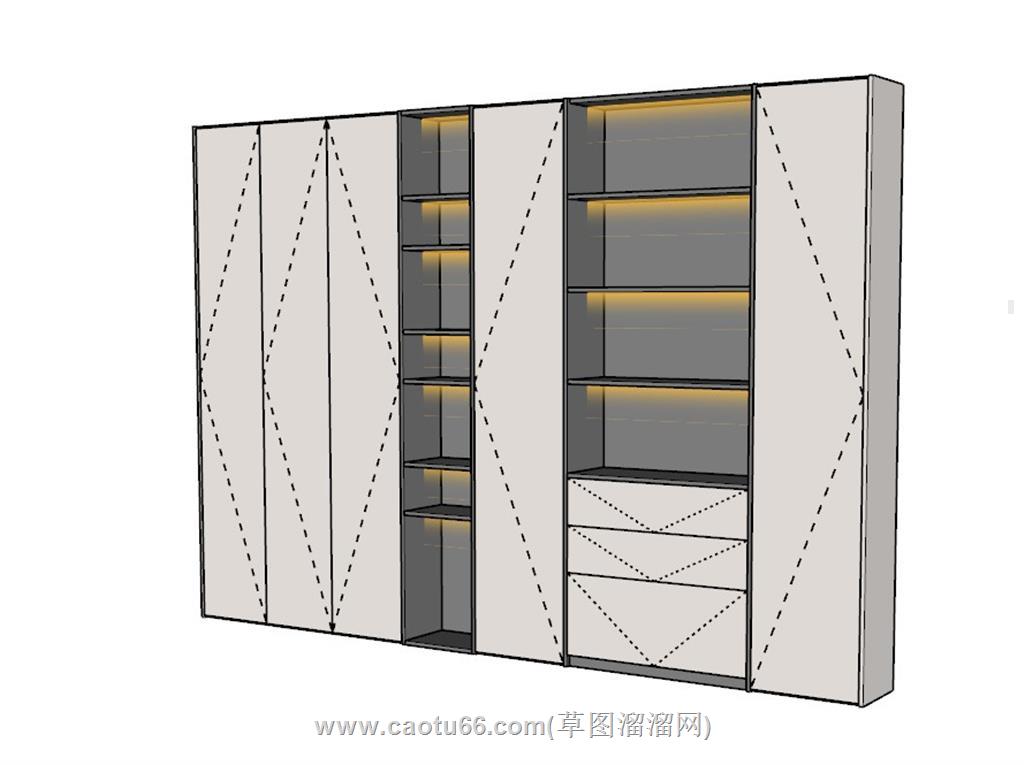 衣柜SU模型 2