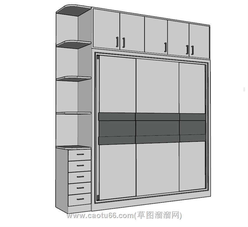 衣柜SU模型 1