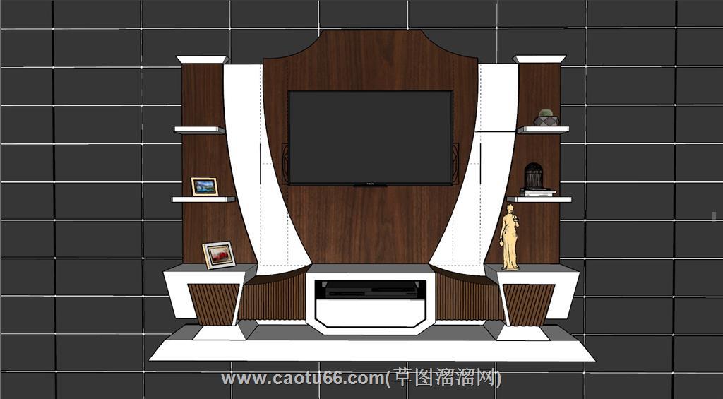 电视柜SU模型 1