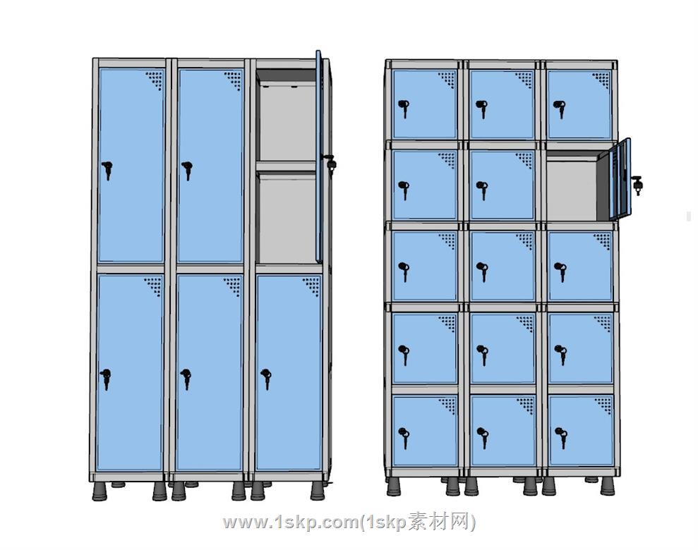 公用储物柜SU模型 2