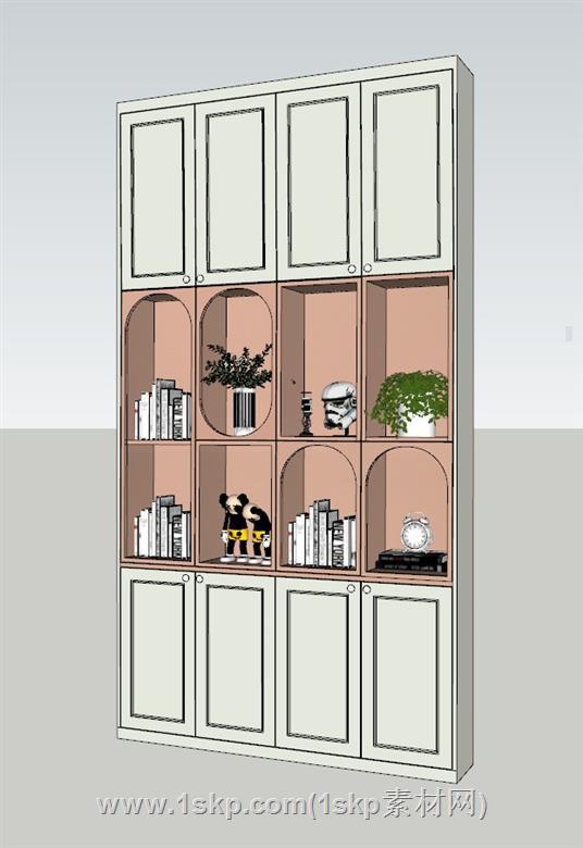 装饰柜置物柜SU模型 2