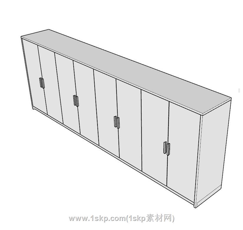 地柜排柜柜子SU模型 1