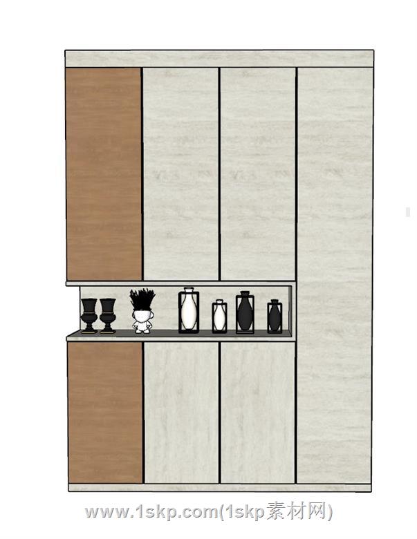 进门柜玄关柜SU模型 2