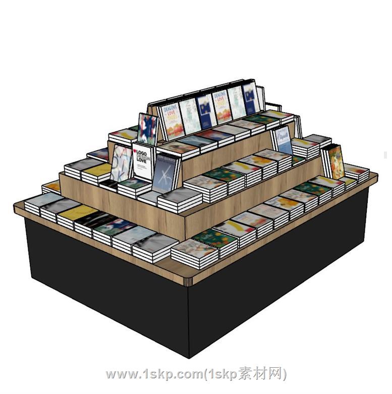 书柜展柜SU模型 2