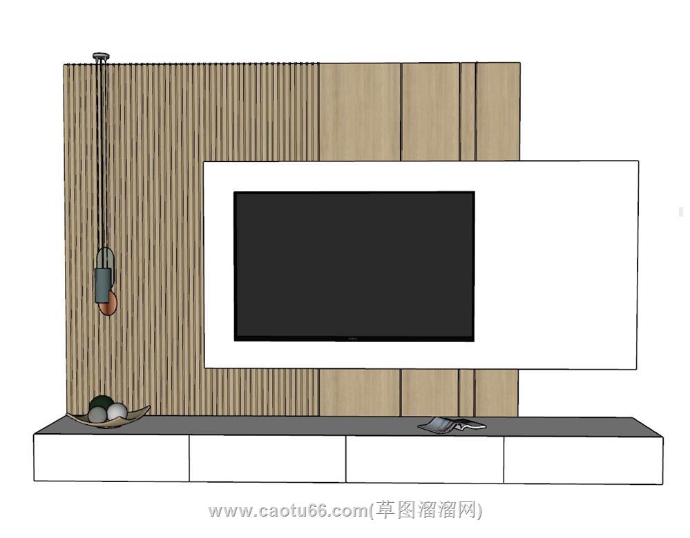 电视柜SU模型 1