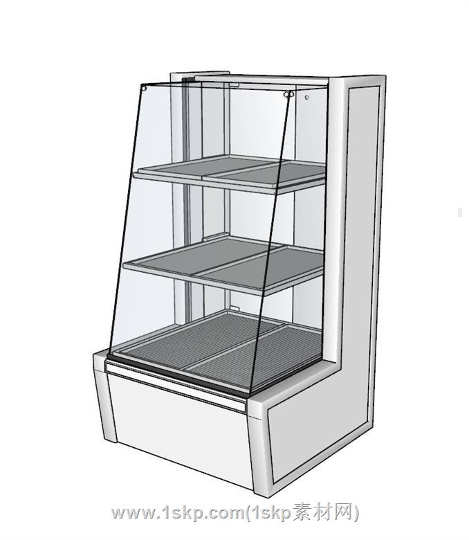 蛋糕柜展柜SU模型 2