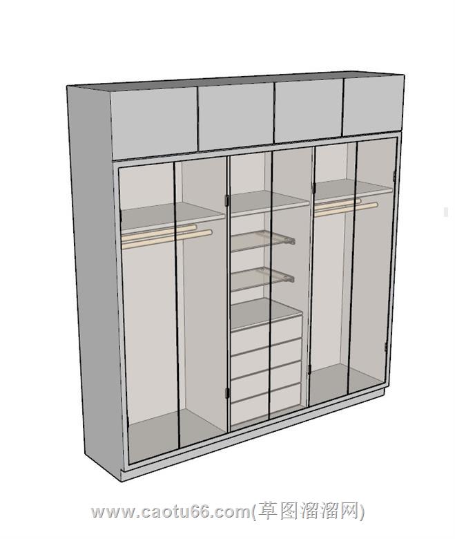 衣柜SU模型 3