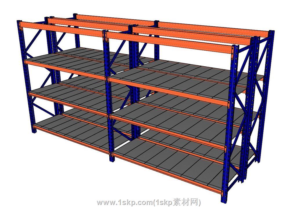 工业货物架SU模型 1