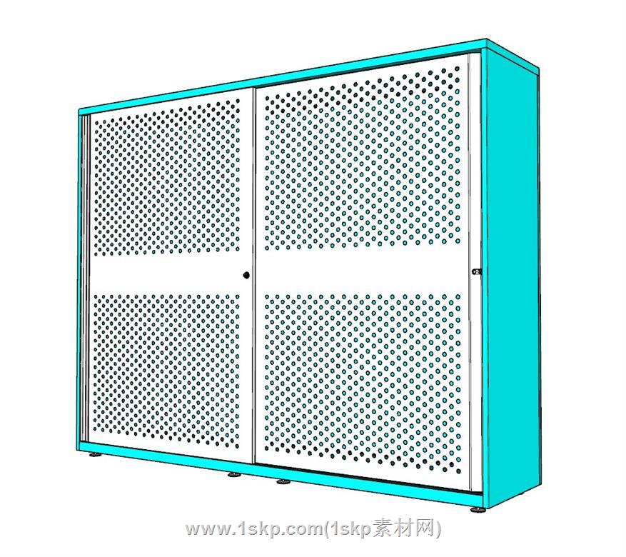 孔板柜子SU模型 1