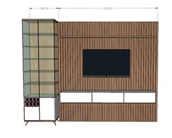 电视柜酒柜SU模型