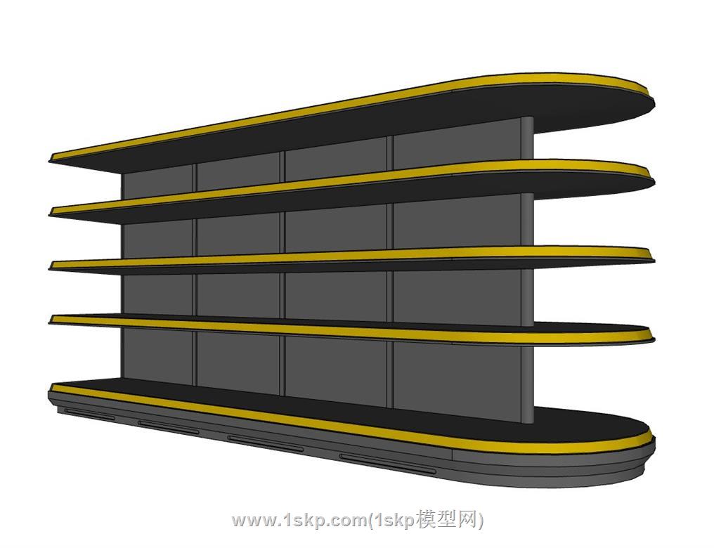 超市货架SU模型 2