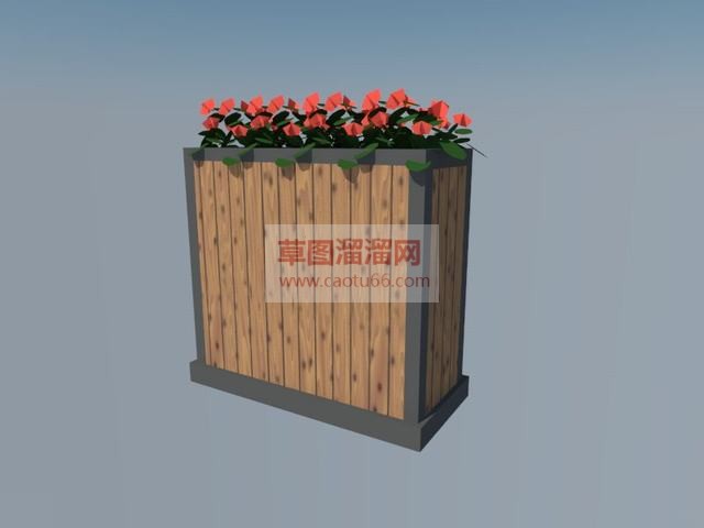 花箱SU模型 1