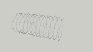 带刺圈型防护SU模型 免费sketchup模型下载