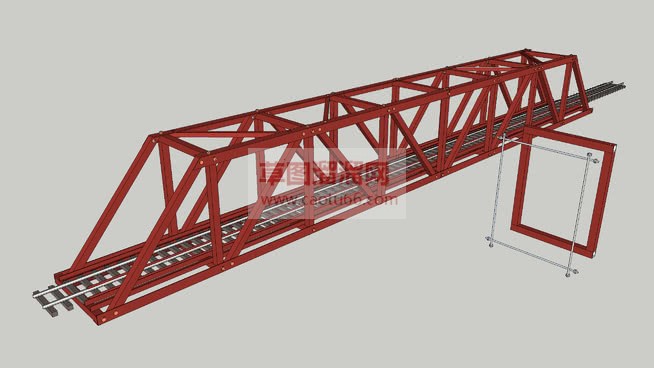铁路大桥SU模型 1