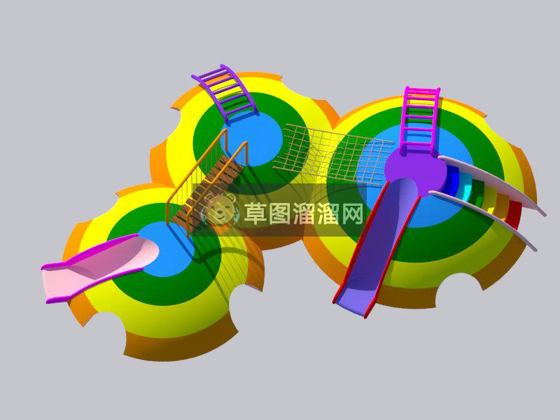 儿童活动区儿童游乐SU模型 1