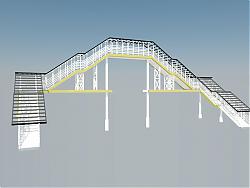 人行天桥SU模型 免费sketchup模型下载
