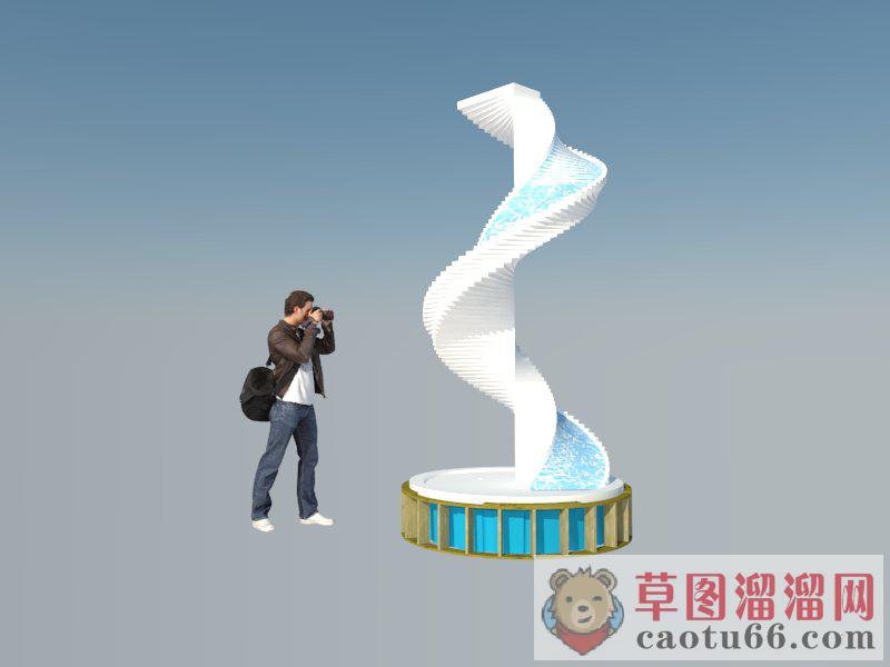 3D照相摄影人物SU模型 1