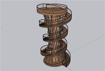 螺旋 景观台 景观塔