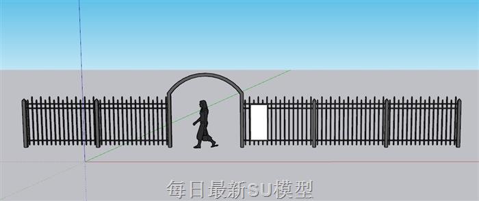 围栏栅栏SU模型 2