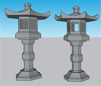 中式 石灯笼 草坪灯