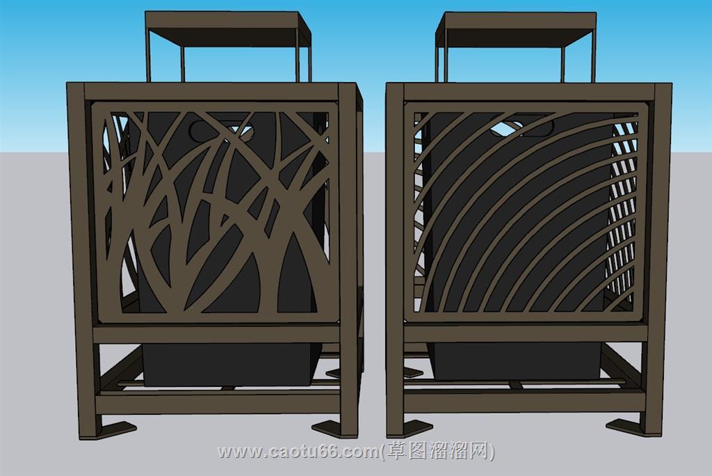 垃圾桶SU模型 1