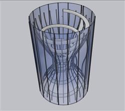 观鸟台SU模型 免费sketchup模型下载