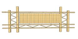 竹制  栏杆  护栏