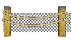 麻绳  栏杆  护栏