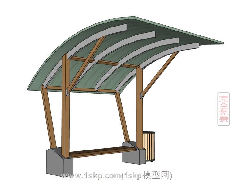 休闲廊架挡雨棚 2