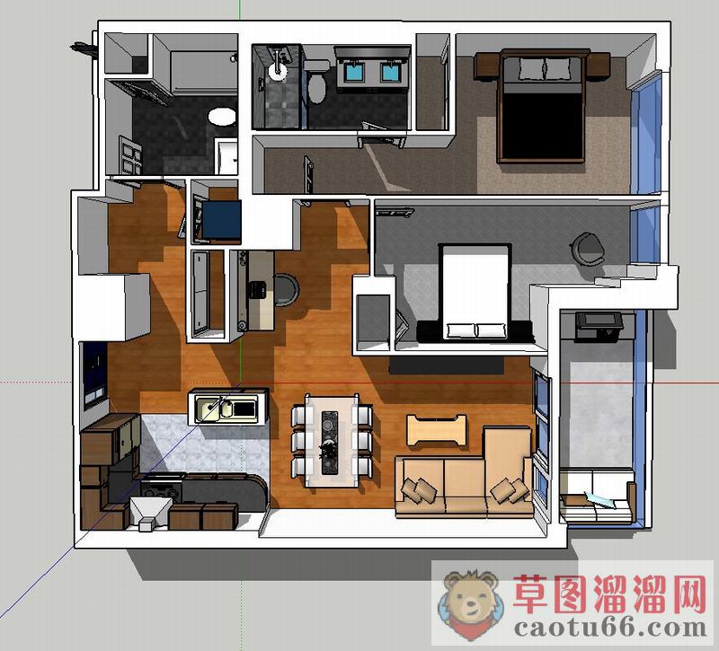 室内家装SU模型 1