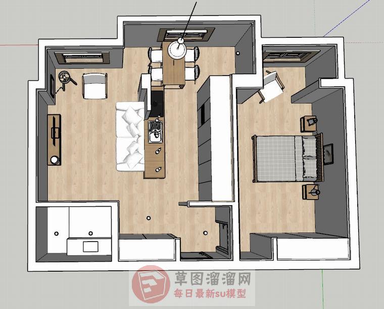 北欧简约单身SU模型 1