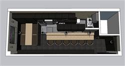 loft酒吧餐饮店SU模型