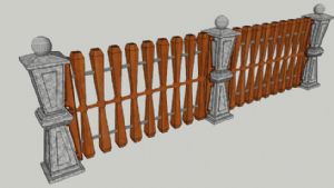 石柱  木栏  栅栏  杆免  费下  载