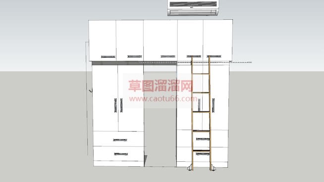 挂式空调SU模型 1