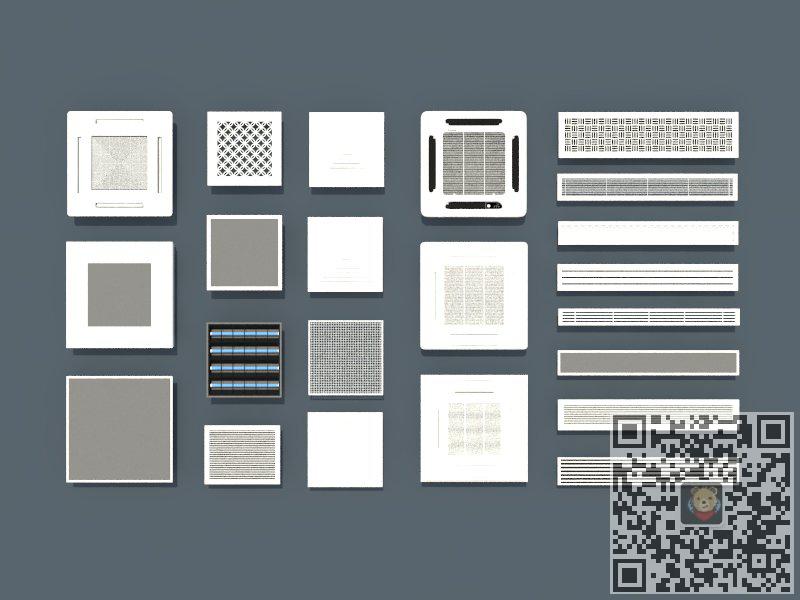 空调出风口排气扇SU模型 1