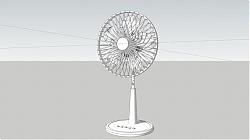 落地扇电风扇SU模型