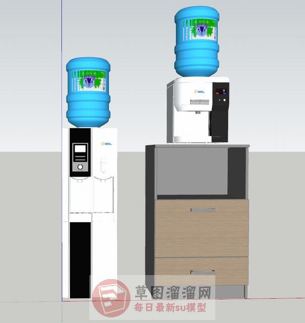 饮水机家电SU模型 1