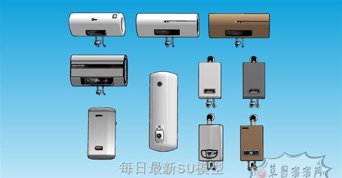 家电热水器SU模型 1