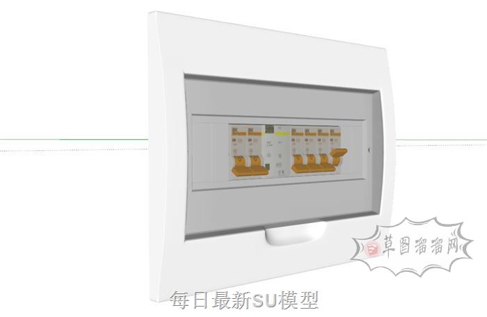 空开空气断路器开关SU模型 2