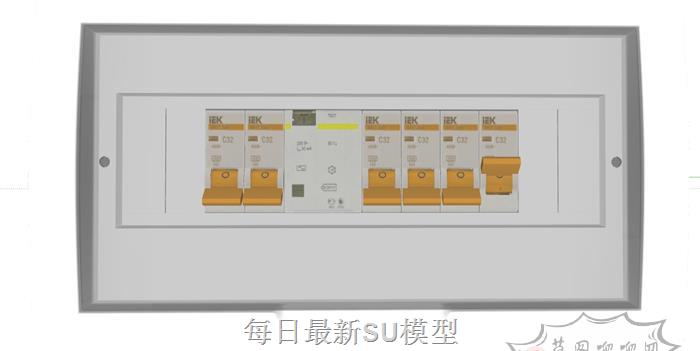 空开空气断路器开关SU模型 1