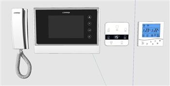 门铃可视电话空调开关SU模型